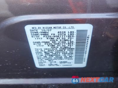 Zdjęcie 13 z 13 samochodu: 2008 NISSAN ROGUE S VIN:JN8AS58V28W111884 - miniatura