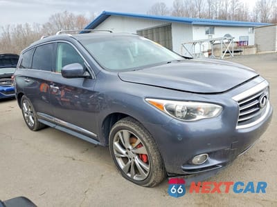 Czwarte zdjęcie samochodu z boku: 2013 INFINITI JX35 BASE VIN:5N1AL0MM1DC317262 - miniatura