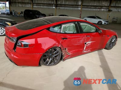 Trzecie zdjęcie samochodu z tyłu: 2022 TESLA MODEL S VIN:5YJSA1E5XNF464616 - miniatura