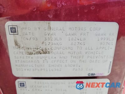 Zdjęcie 12 z 12 samochodu: 1993 CHEV CORVETTE VIN:1G1YY23P4P5114962 - miniatura