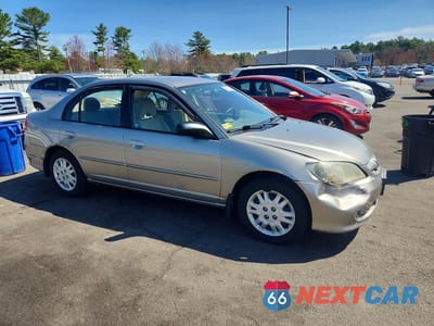 Czwarte zdjęcie samochodu z boku: 2004 HONDA CIVIC LX VIN:1HGES16564L018811 - miniatura