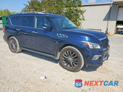 Czwarte zdjęcie samochodu z boku: 2016 INFINITI QX80 BASE VIN:JN8AZ2NE8G9122805 - miniatura