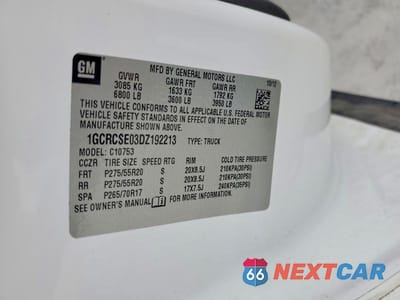 Zdjęcie 12 z 12 samochodu: 2013 CHEVROLET SILVERADO C1500 LT VIN:1GCRCSE03DZ192213 - miniatura