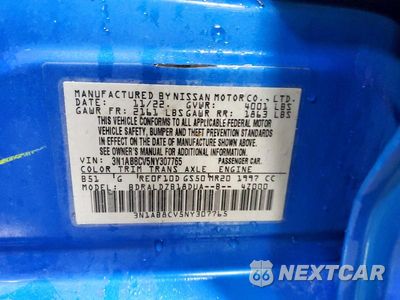Zdjęcie 13 z 13 samochodu: 2022 NISSAN SENTRA SV VIN:3N1AB8CV5NY307765 - miniatura