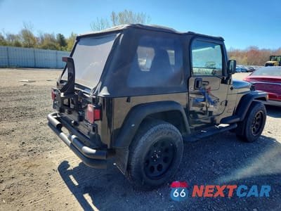 Trzecie zdjęcie samochodu z tyłu: 2000 JEEP WRANGLER / TJ SPORT VIN:1J4FA49S7YP778103 - miniatura