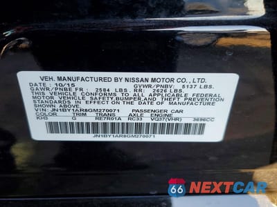 Zdjęcie 12 z 12 samochodu: 2016 INFINITI Q70 3.7 VIN:JN1BY1AR8GM270071 - miniatura