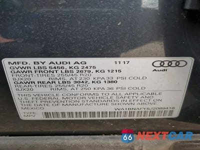 Zdjęcie 14 z 14 samochodu: 2018 AUDI Q5 PREMIUM PLUS VIN:WA1BNAFY5J2089416 - miniatura