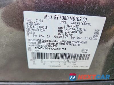 Zdjęcie 14 z 14 samochodu: 2018 FORD EXPLORER VIN:1FM5K8GT4JGA48751 - miniatura