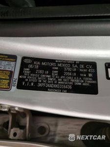 Zdjęcie 12 z 12 samochodu: 2019 KIA FORTE S VIN:3KPF34ADXKE016436 - miniatura