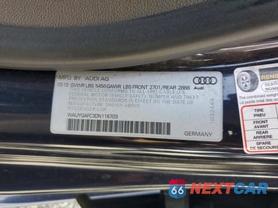 Zdjęcie 12 z 12 samochodu: 2013 AUDI A7 PREMIUM PLUS VIN:WAUYGAFC3DN118703 - miniatura