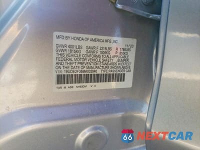 Zdjęcie 12 z 12 samochodu: 2021 ACURA ILX VIN:19UDE2F36MA002840 - miniatura