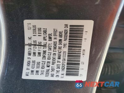 Zdjęcie 13 z 13 samochodu: 2016 HONDA ACCORD LX VIN:1HGCR2F31GA100226 - miniatura
