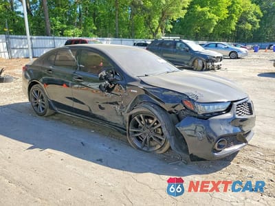Czwarte zdjęcie samochodu z boku: 2018 ACURA TLX TECH+A VIN:19UUB2F6XJA003536 - miniatura