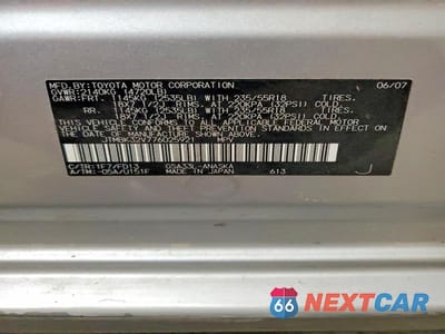 Zdjęcie 14 z 14 samochodu: 2007 TOYOTA RAV4 SPORT VIN:JTMBK32V776025921 - miniatura
