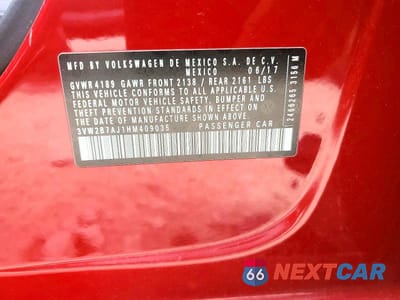 Zdjęcie 12 z 12 samochodu: 2017 VOLKSWAGEN JETTA S VIN:3VW2B7AJ1HM409035 - miniatura