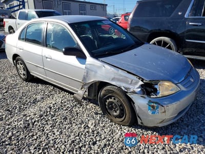 Czwarte zdjęcie samochodu z boku: 2002 HONDA CIVIC LX VIN:1HGES16552L072730 - miniatura