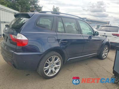 Trzecie zdjęcie samochodu z tyłu: 2007 BMW X3 3.0SI VIN:WBXPC93447WF26007 - miniatura