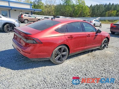 Trzecie zdjęcie samochodu z tyłu: 2023 HONDA ACCORD HYBRID SPORT-L VIN:1HGCY2F79PA063190 - miniatura
