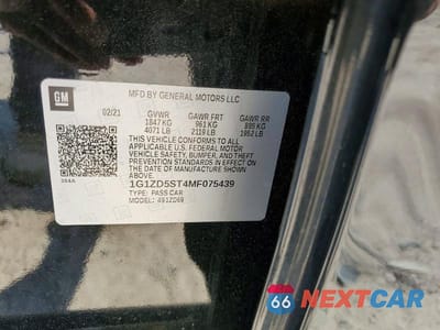 Zdjęcie 12 z 12 samochodu: 2021 CHEVROLET MALIBU LT VIN:1G1ZD5ST4MF075439 - miniatura