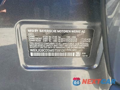 Zdjęcie 13 z 13 samochodu: 2021 BMW X1 XDRIVE28I VIN:WBXJG9C05M5T59131 - miniatura