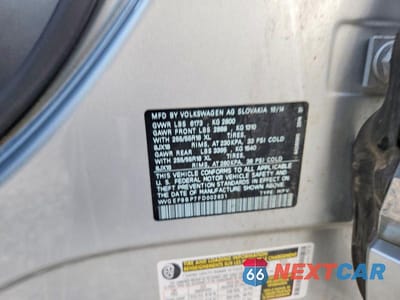 Zdjęcie 14 z 14 samochodu: 2015 VOLKSWAGEN TOUAREG V6 VIN:WVGEF9BP7FD002831 - miniatura