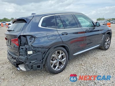 Trzecie zdjęcie samochodu z tyłu: 2021 BMW X3 SDRIVE30I VIN:5UXTY3C04M9G49791 - miniatura