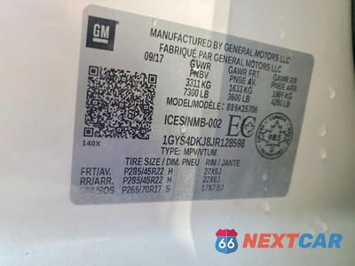 Zdjęcie 13 z 13 samochodu: 2018 CADILLAC ESCALADE VIN:1GYS4DKJ8JR128598 - miniatura