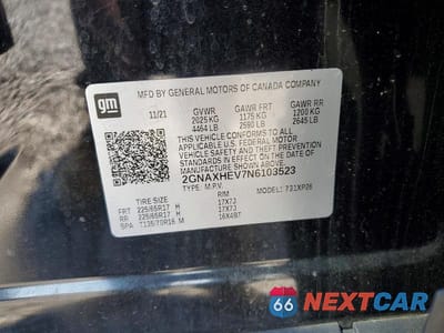 Zdjęcie 14 z 14 samochodu: 2022 CHEVROLET EQUINOX LS VIN:2GNAXHEV7N6103523 - miniatura
