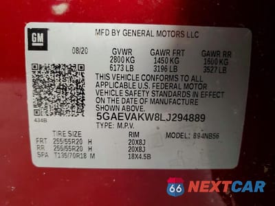 Zdjęcie 13 z 13 samochodu: 2020 BUICK ENCLAVE ESSENCE VIN:5GAEVAKW8LJ294889 - miniatura