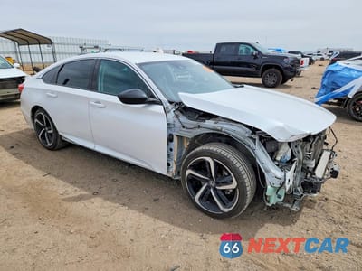 Czwarte zdjęcie samochodu z boku: 2021 HONDA ACCORD SPORT SE VIN:1HGCV1F45MA033673 - miniatura