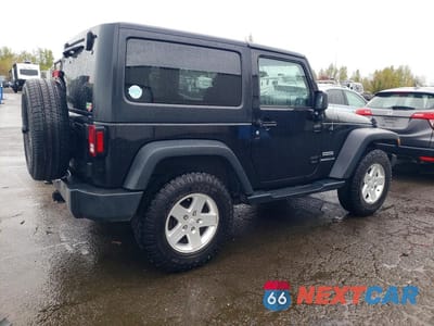 Trzecie zdjęcie samochodu z tyłu: 2014 JEEP WRANGLER SPORT VIN:1C4AJWAG0EL100461 - miniatura