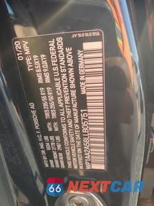 Zdjęcie 13 z 13 samochodu: 2020 PORSCHE MACAN VIN:WP1AA2A58LLB05751 - miniatura