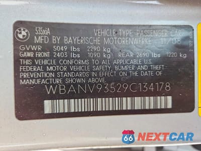 Zdjęcie 13 z 13 samochodu: 2009 BMW 535 XI VIN:WBANV93529C134178 - miniatura