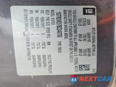 Zdjęcie 12 z 12 samochodu: 2011 GMC SIERRA K1500 SLE VIN:1GTR2VE37BZ240730 - miniatura
