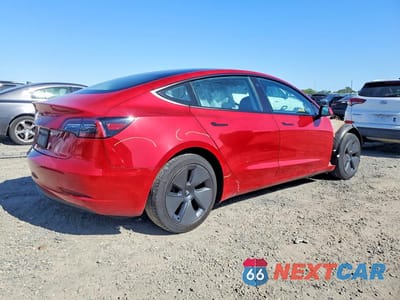 Trzecie zdjęcie samochodu z tyłu: 2023 TESLA MODEL 3 VIN:5YJ3E1EA1PF598147 - miniatura