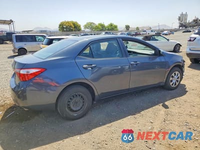 Trzecie zdjęcie samochodu z tyłu: 2016 TOYOTA COROLLA L VIN:5YFBURHE7GP391682 - miniatura