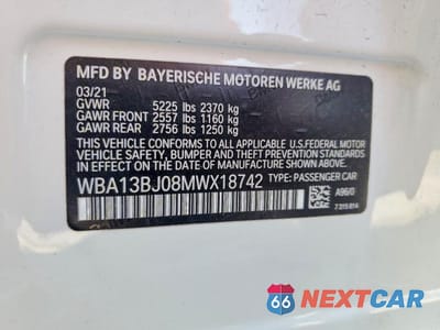 Zdjęcie 13 z 13 samochodu: 2021 BMW 530 XI VIN:WBA13BJ08MWX18742 - miniatura