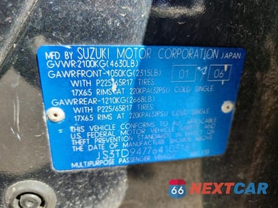 Zdjęcie 13 z 13 samochodu: 2006 SUZUKI GRAND VITARA VIN:JS3TD947764103187 - miniatura