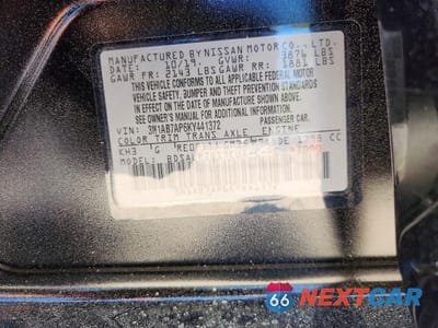 Zdjęcie 12 z 12 samochodu: 2019 NISSAN SENTRA SR VIN:3N1AB7AP6KY441372 - miniatura