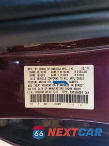 Zdjęcie 13 z 13 samochodu: 2015 HONDA ACCORD SPORT VIN:1HGCR2F5XFA117767 - miniatura