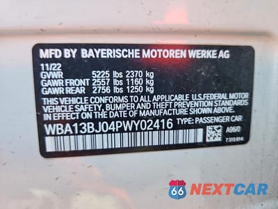Zdjęcie 12 z 12 samochodu: 2023 BMW 530 XI VIN:WBA13BJ04PWY02416 - miniatura