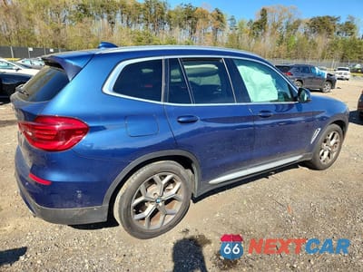 Trzecie zdjęcie samochodu z tyłu: 2021 BMW X3 XDRIVE30I VIN:5UXTY5C03M9G79974 - miniatura