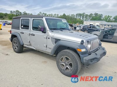 Czwarte zdjęcie samochodu z boku: 2018 JEEP WRANGLER UNLIMITED SPORT VIN:1C4HJXDG4JW277118 - miniatura