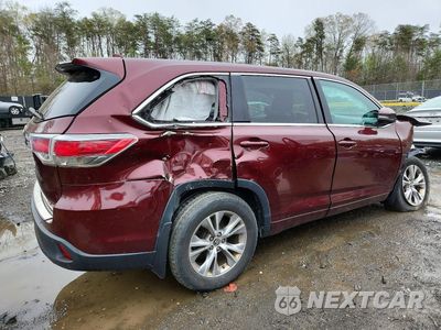 Trzecie zdjęcie samochodu z tyłu: 2016 TOYOTA HIGHLANDER LE PLUS VIN:5TDBKRFH1GS349938 - miniatura