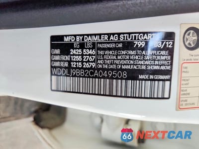 Zdjęcie 12 z 12 samochodu: 2012 MERCEDES-BENZ CLS 550 4MATIC VIN:WDDLJ9BB2CA049508 - miniatura