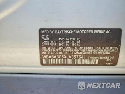 Zdjęcie 12 z 12 samochodu: 2018 BMW 320 XI VIN:WBA8A3C5XJA357641 - miniatura