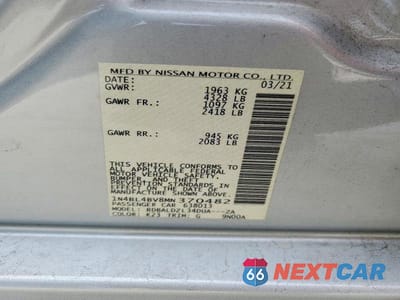 Zdjęcie 13 z 13 samochodu: 2021 NISSAN ALTIMA 2.5 S VIN:1N4BL4BV8MN370482 - miniatura