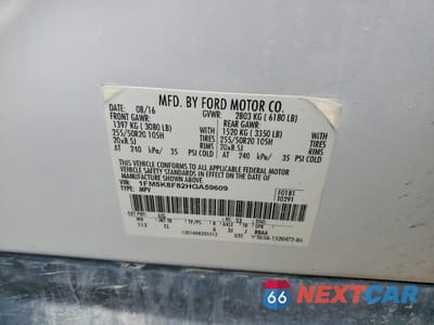 Zdjęcie 13 z 13 samochodu: 2017 FORD EXPLORER LIMITED VIN:1FM5K8F82HGA59609 - miniatura