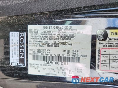 Zdjęcie 12 z 12 samochodu: 2011 FORD MUSTANG GT VIN:1ZVBP8CF4B5163885 - miniatura