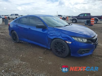 Czwarte zdjęcie samochodu z boku: 2016 HONDA CIVIC EX VIN:2HGFC1F38GH653787 - miniatura